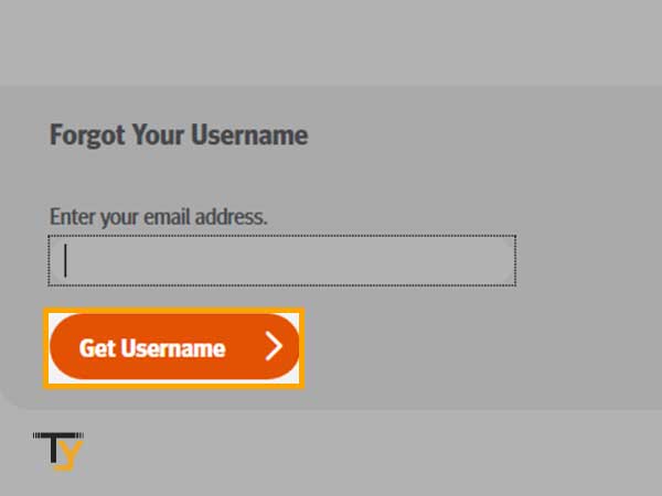 click on Get Username