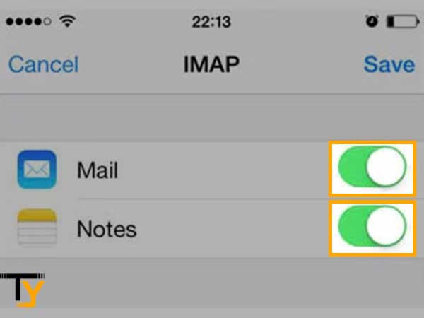 Toggle both “Mail” and “Notes” switches to import AOL mails and notes from AOL server