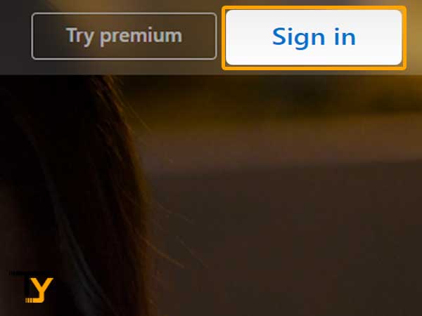 Click on the ‘Sign in’ button on the ‘Hotmail Sign-in Page'
