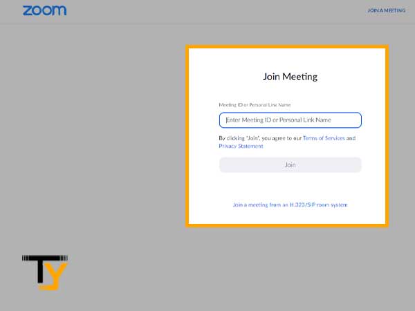 Enter Meeting ID or personal link name