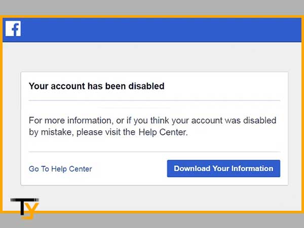 Click on the ‘Go to Help Center’ button for more information about your account has been suspended