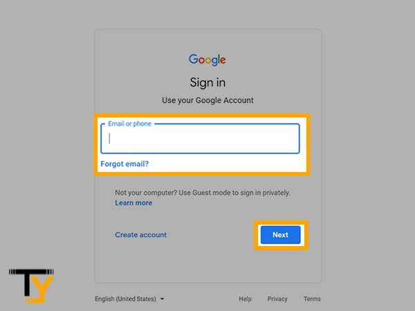 Go to the Gmail sign-in page, enter the Email Address for which you want to recover/reset the password and hit the Next button