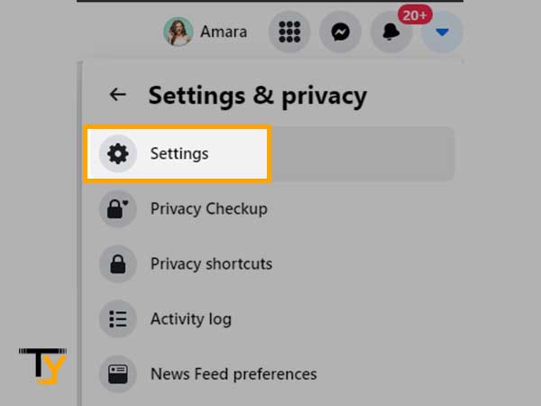 Go to Settings & Privacy > Settings
