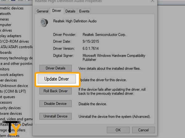 In Device Manager, scroll down to the ‘Sound, Video and Game Controllers tab’ to right-click and choose ‘Update Driver’ option