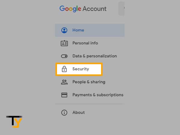Select the ‘Security Tab'