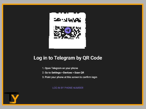 Visit the Telegram Web Website and scan the QR Code to log in to your Telegram account