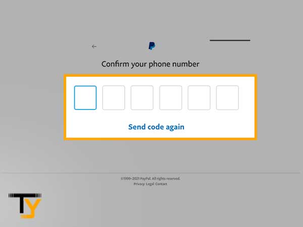 Enter the ‘Code’ received on your provided phone number