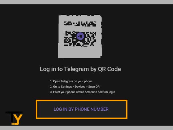 Select ‘Log in by Phone Number’ option to log in to Telegram using your registered phone number.