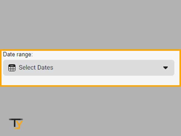 Select the date or select the ‘All Time’ option in the Date Range section