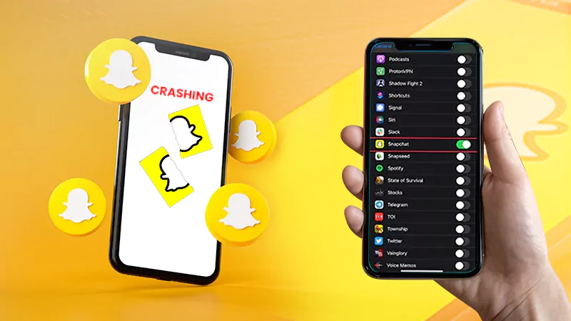 snapchat app keeps crashing
