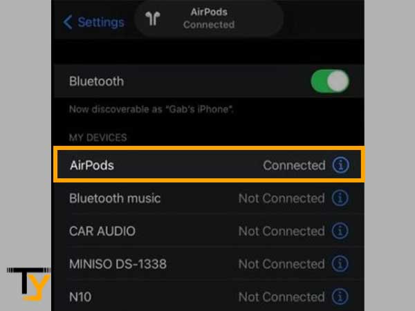 After resetting the AirPods they will be connected to your iPhone