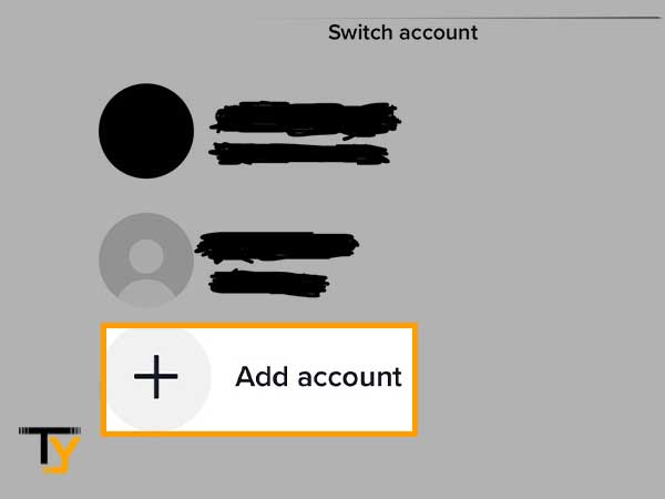 Select Add account
