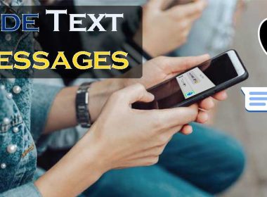 hide text messages on iphone