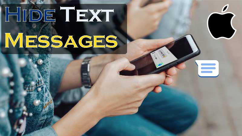 hide text messages on iphone