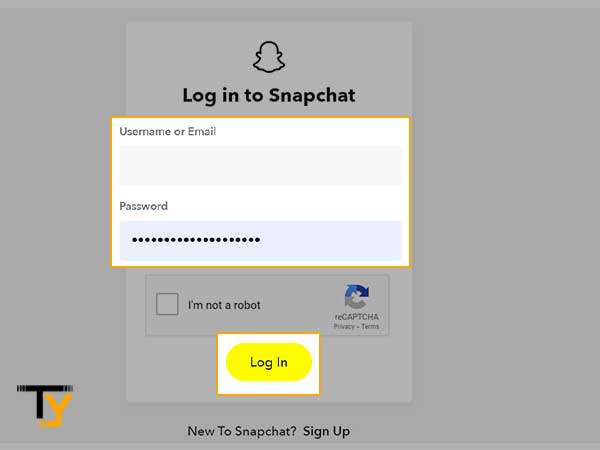 Enter your login credentials and log in.