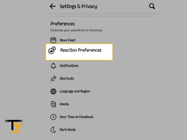 Tap on Action Preferences.