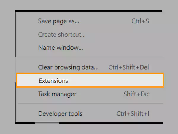 Extensions Option