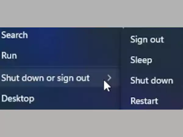 Shut Down and Restart Options