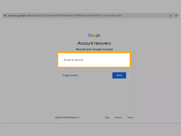 Enter your ‘Gmail ID
