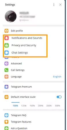 Privacy and Settings
