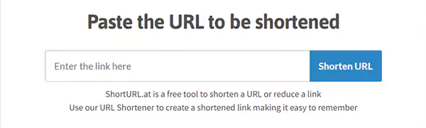 use a URL shortner