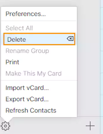 click on delete and then confirm