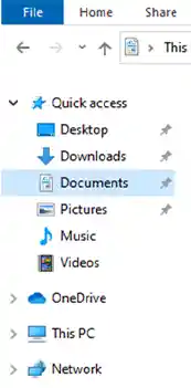 Move to the folder where you saved the file.
