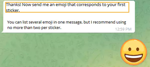 Type and send ‘Emoji that corresponds to a recently uploaded sticker