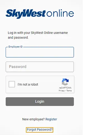 Click on “Forgot Password