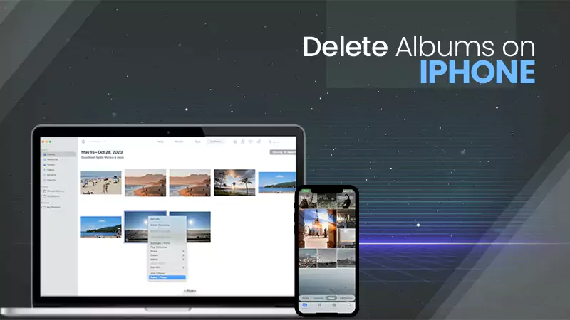 delete album on mac iphone