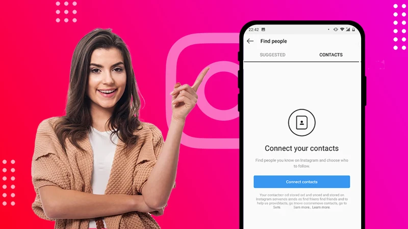 find some one insta by contact