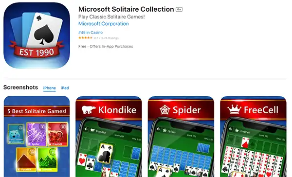 Microsoft Solitaire Collection (App Store)