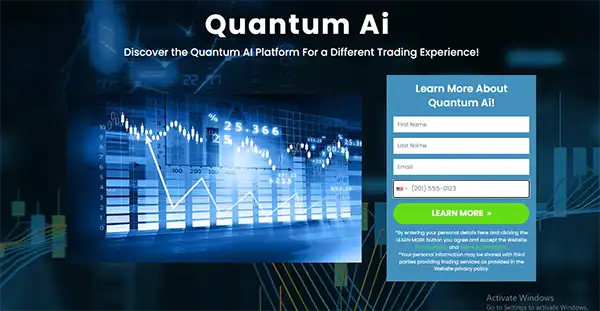 Quantum AI registration page