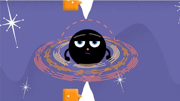 Animation of how a black hole works.