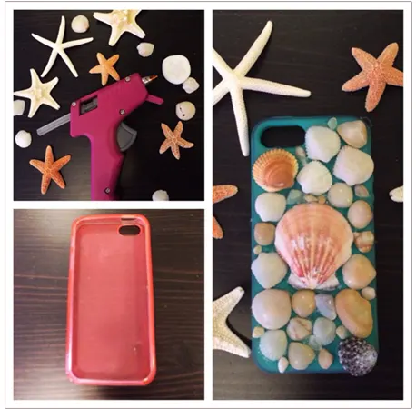 Decorate Phone Covers with Seashells