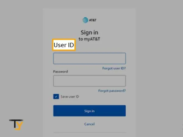 Enter the User ID 