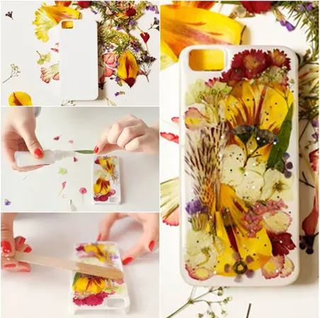 Flowery Decoration at the back of your smartphone