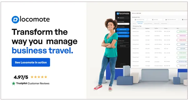 Locomote in business trip management image