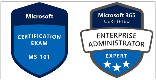 MS-101 exam is the last stage to be a Microsoft 365 Certified Enterprise Administrator Expert