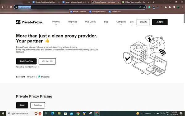 PrivateProxy is a proxy server website.