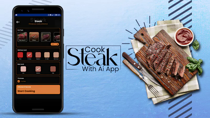 cook steak with ai