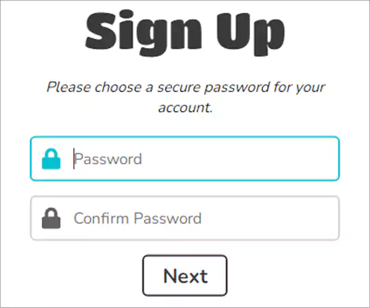 Enter Password select Nexts