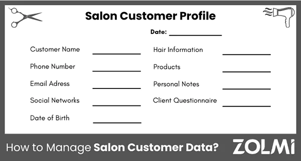 Salon customer profile