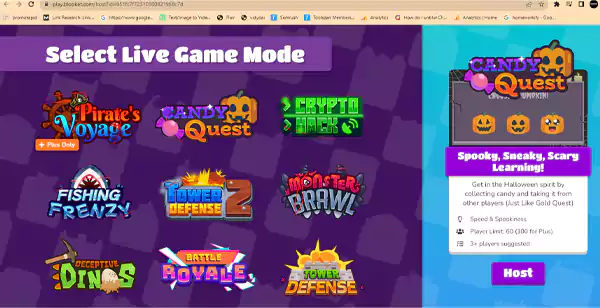 Select Live Game Mode click on Host