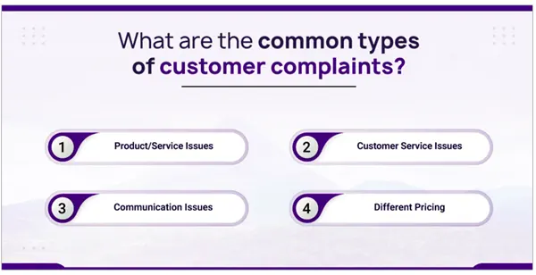 Common Types of Customer Complaints