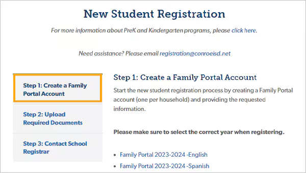 Create a Family Portal