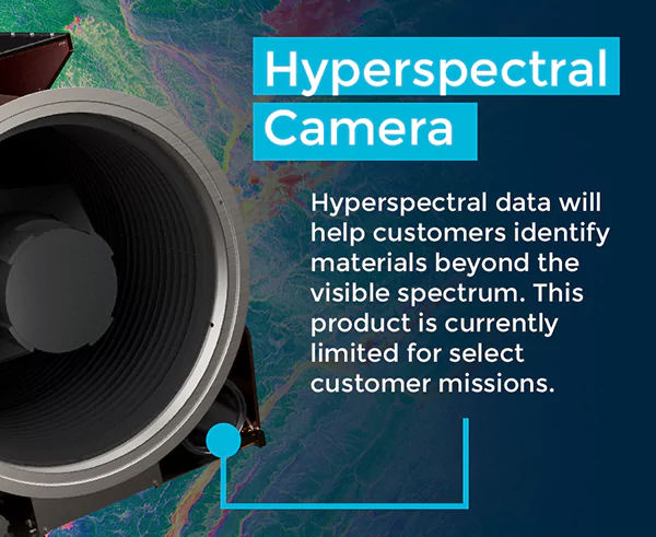  Hyperspectral data can help us identify materials beyond the visible spectrum. But, this type of camera is still limited for use on only a few satellite missions.
