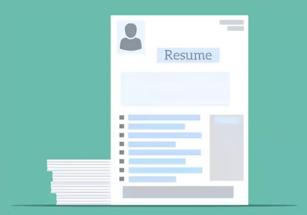 Resume Stock Image