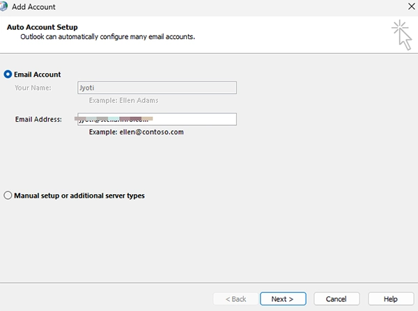 Enter Email and password